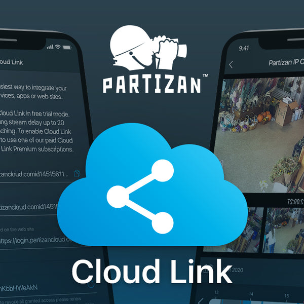 Cloud Link для хмарних пристроїв – інтегруйте відео з камер Partizan легко та швидко!