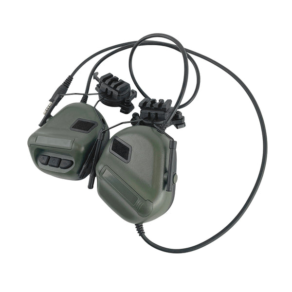 Активні навушники на шолом Active Helmet Headset Olive