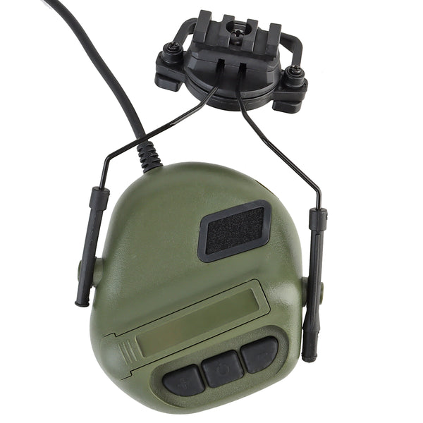 Активні навушники на шолом Active Helmet Headset Olive