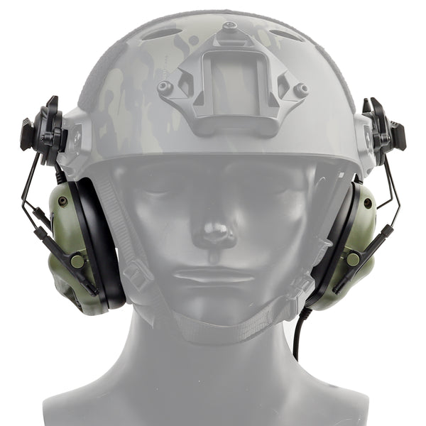 Активні навушники на шолом Active Helmet Headset Olive