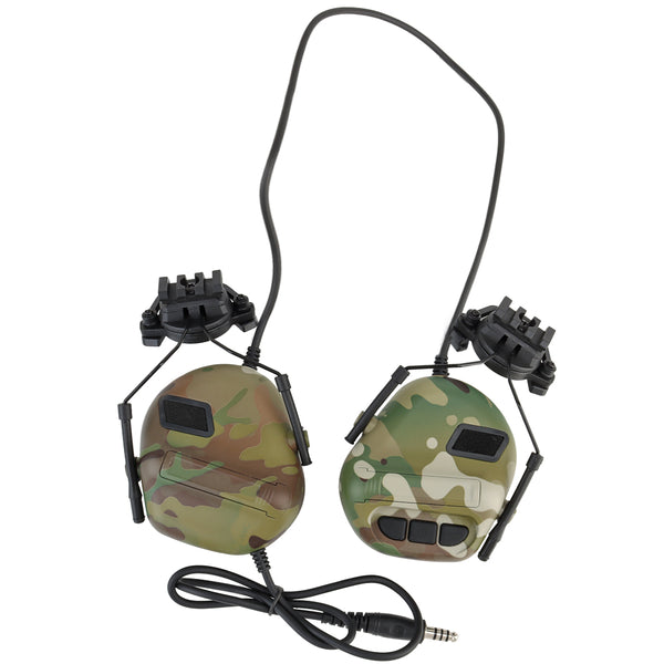 Активні навушники на шолом Active Helmet Headset Multicam