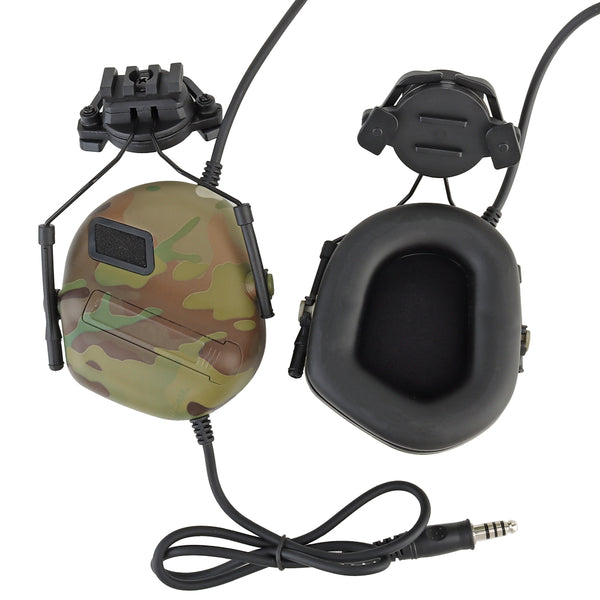 Активні навушники на шолом Active Helmet Headset Multicam