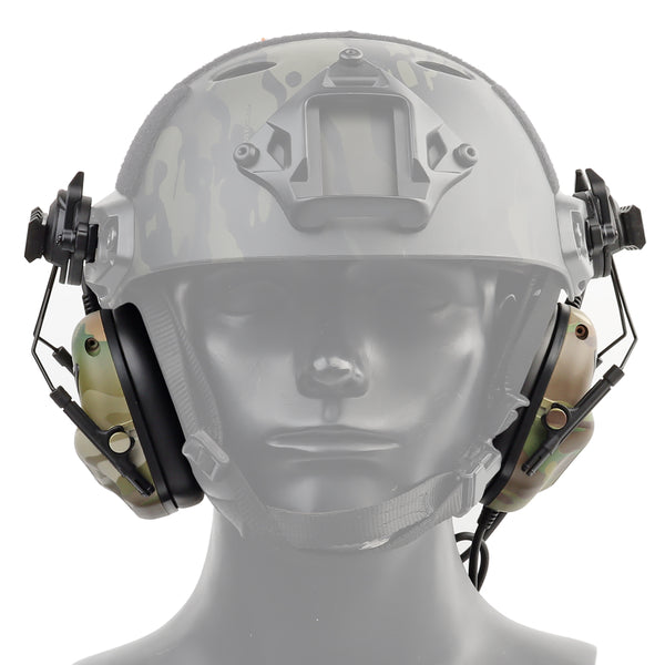 Активні навушники на шолом Active Helmet Headset Multicam