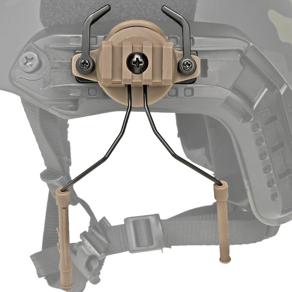 Адаптер для тактичних навушників на шолом FFAST Helmet Headset Adapter 2 Coyote