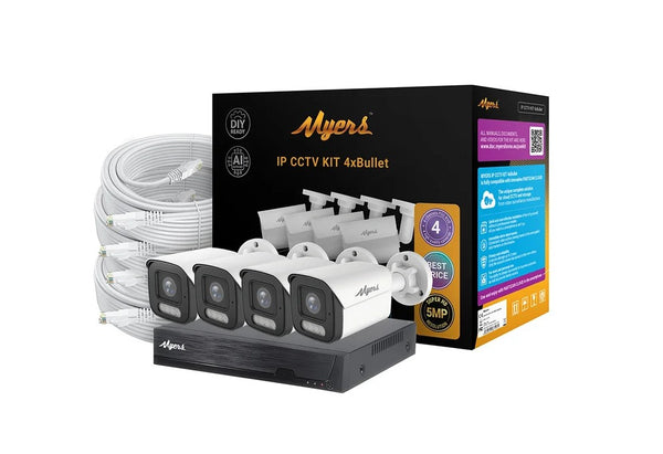 5.0MP Набір для вулиці 4CH IP KIT 5MP 4xBullet