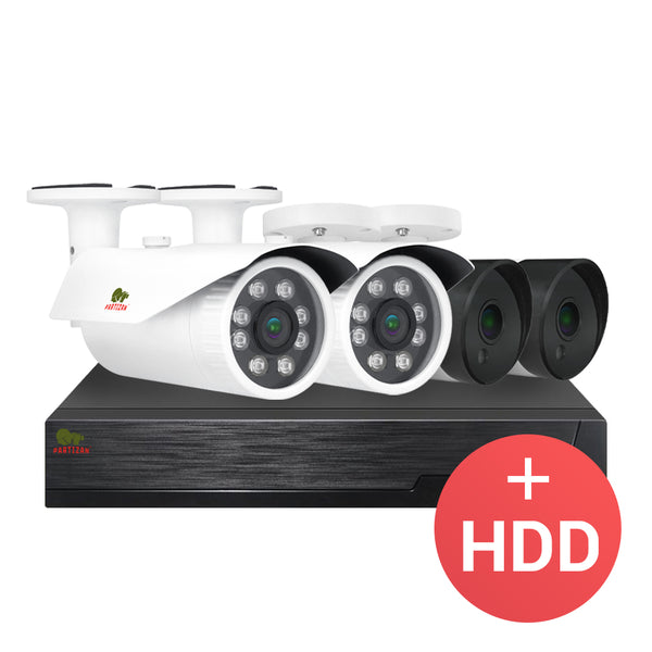 2.0MP Набор для улицы PRO AHD-41<br>4xCAM + 1xDVR + HDD