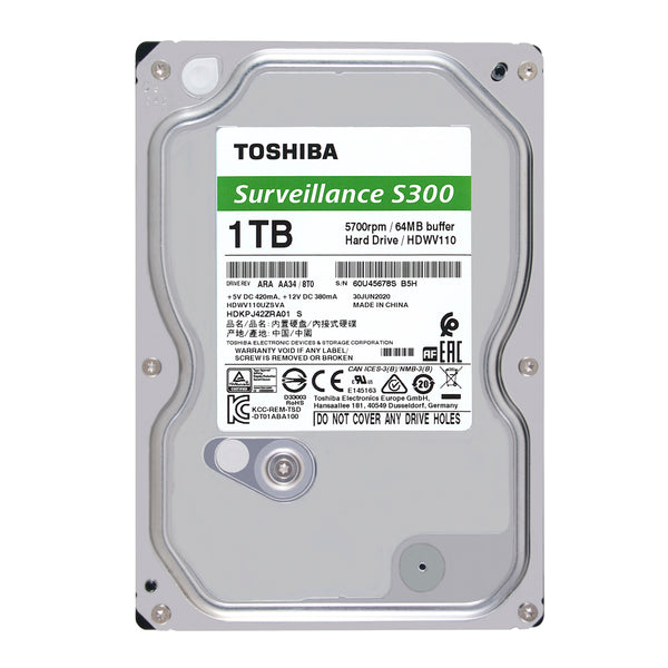 Жесткий диск Toshiba Surveillance S300 HDWU110UZSVA для DVR/NVR 1TB