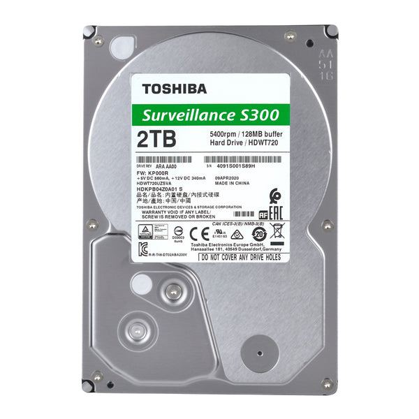 Жесткий диск Toshiba Surveillance S300 HDWT720UZSVA для DVR/NVR 2TB